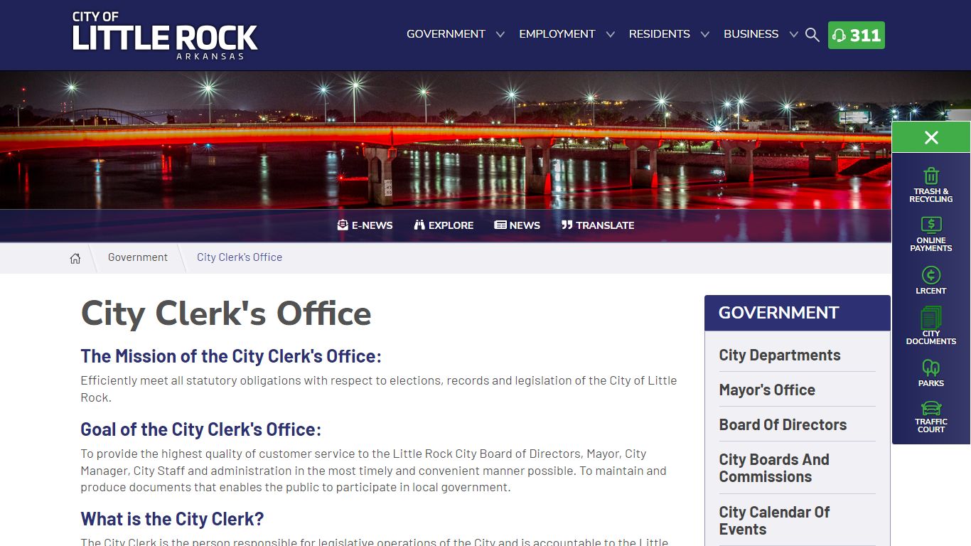 City Clerk's Office | City of Little Rock - Little Rock, Arkansas